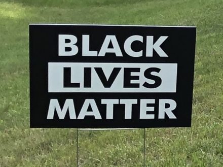 Black Lives Matter yard sign